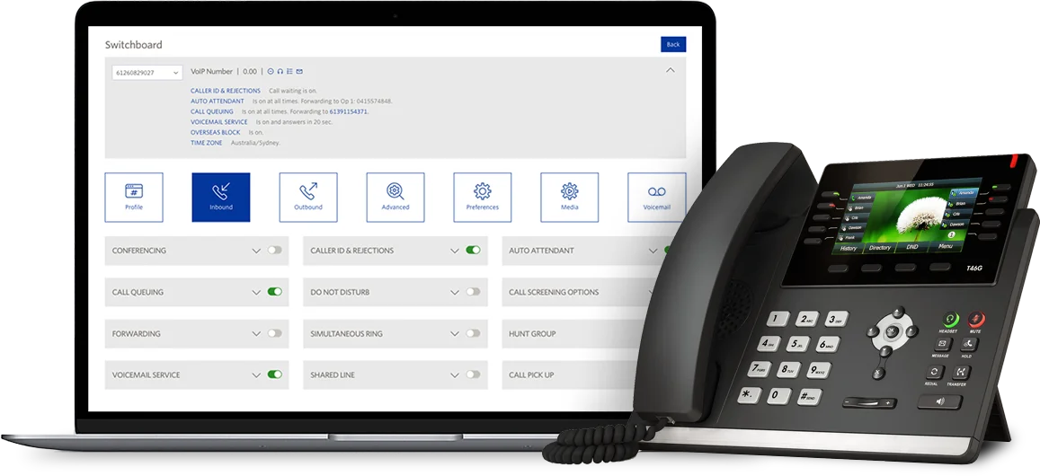 Cloud PBX system management phone