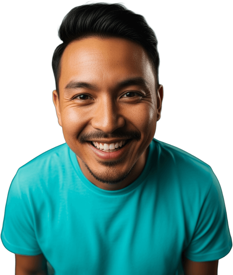 Australian businessowner smiling.